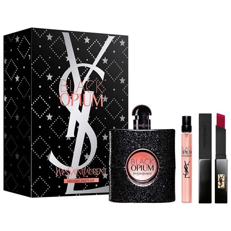 yves saint laurent black opium 30ml edp|opium black gift set boots.